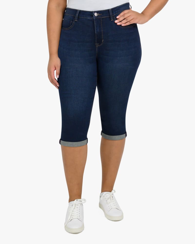 Front of plus size Morton Cuffed Capri by Curve Appeal | Dia&Co | dia_product_style_image_id:127127